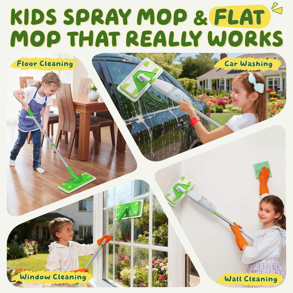 ILAVCLEAN kids-size mop helps little ones build coordination during play