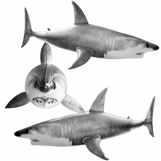 ILEISURELY 3PCS inflatable shark pool toys, 25-inch, ideal pool party decor for kids