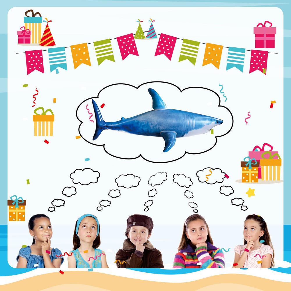 ILEISURELY large shark pool toy suits kids and adults for casual play.