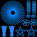 ILHSTY blue glow sticks bulk pack for vibrant party lighting