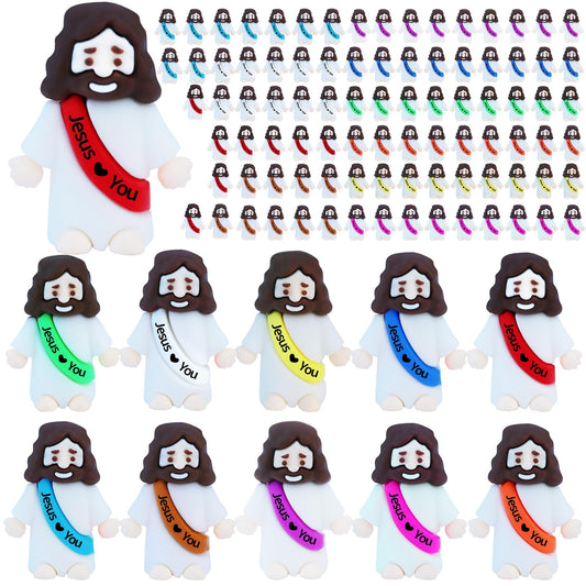 ILHSTY Little Jesus figures in bright colors for Easter crafts and gifts