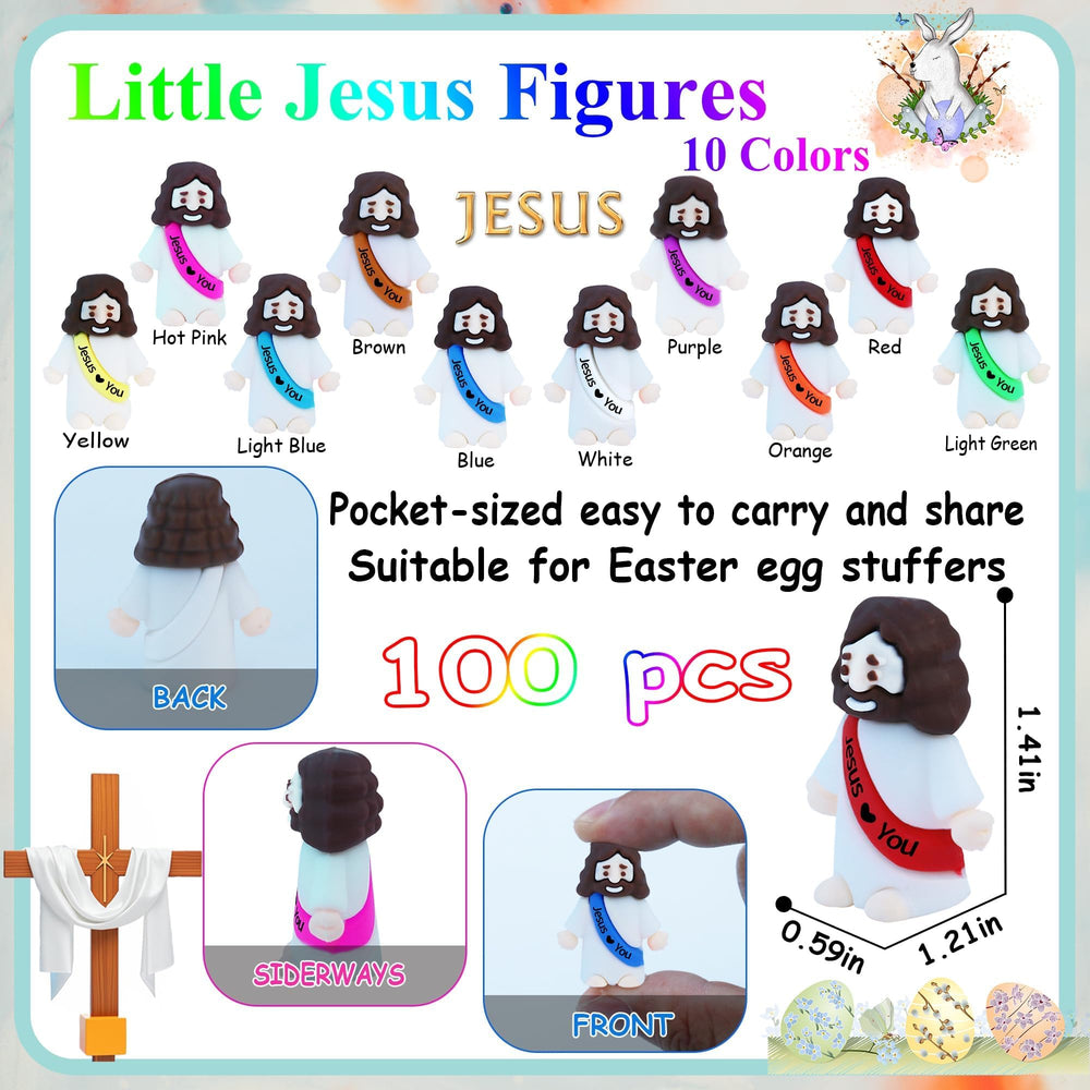 ILHSTY mini Jesus figurines in assorted colors ideal for party favors