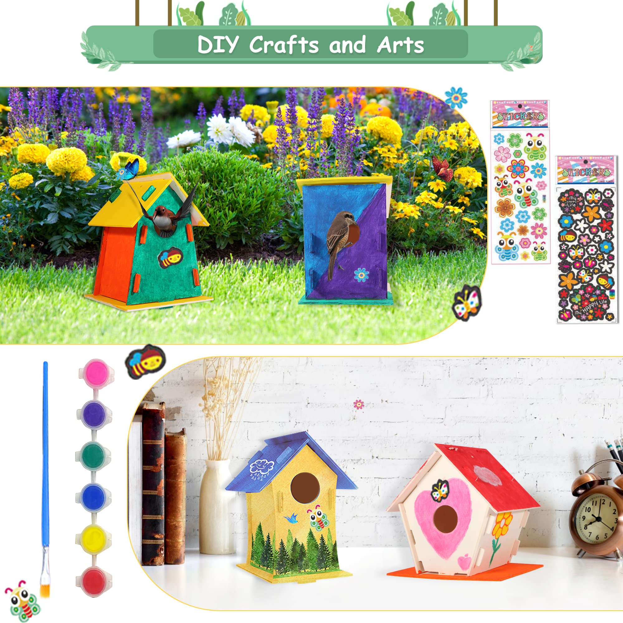ILHSTY Sticker Sheets allow personalized designs on your finished birdhouses.