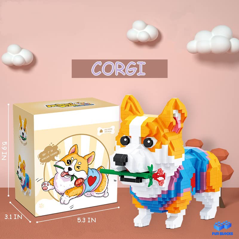 Illumely Corgi colorful pieces arranged on a desk to inspire hands-on activity.