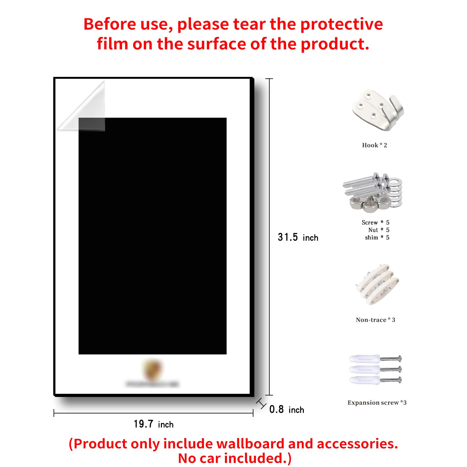 iLuane Display Wallboard acrylic-mirror closeup reflects light for vivid details.
