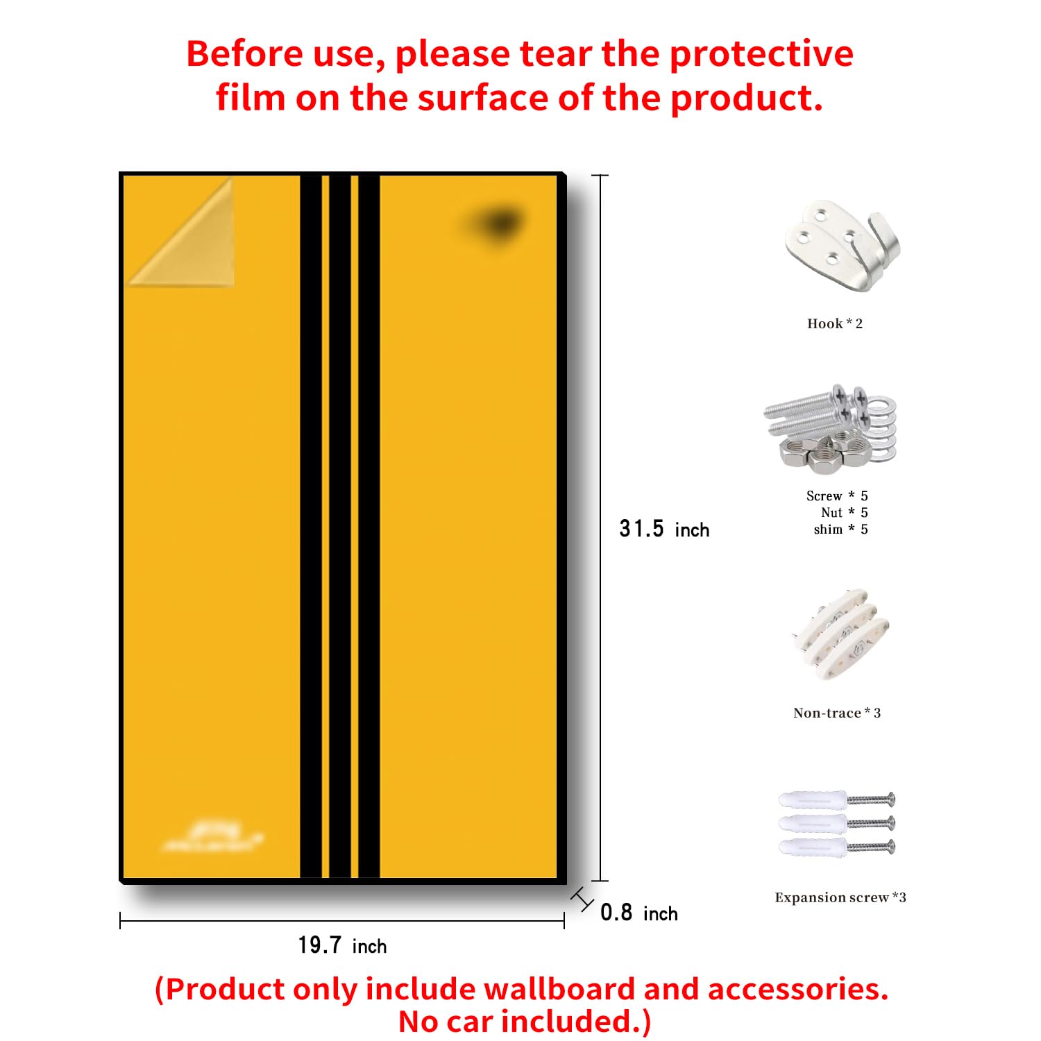 iLuane Display Wallboard acrylic mirror face adds reflective display for models.