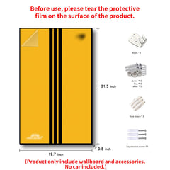 iLuane Display Wallboard acrylic mirror face adds reflective display for models.