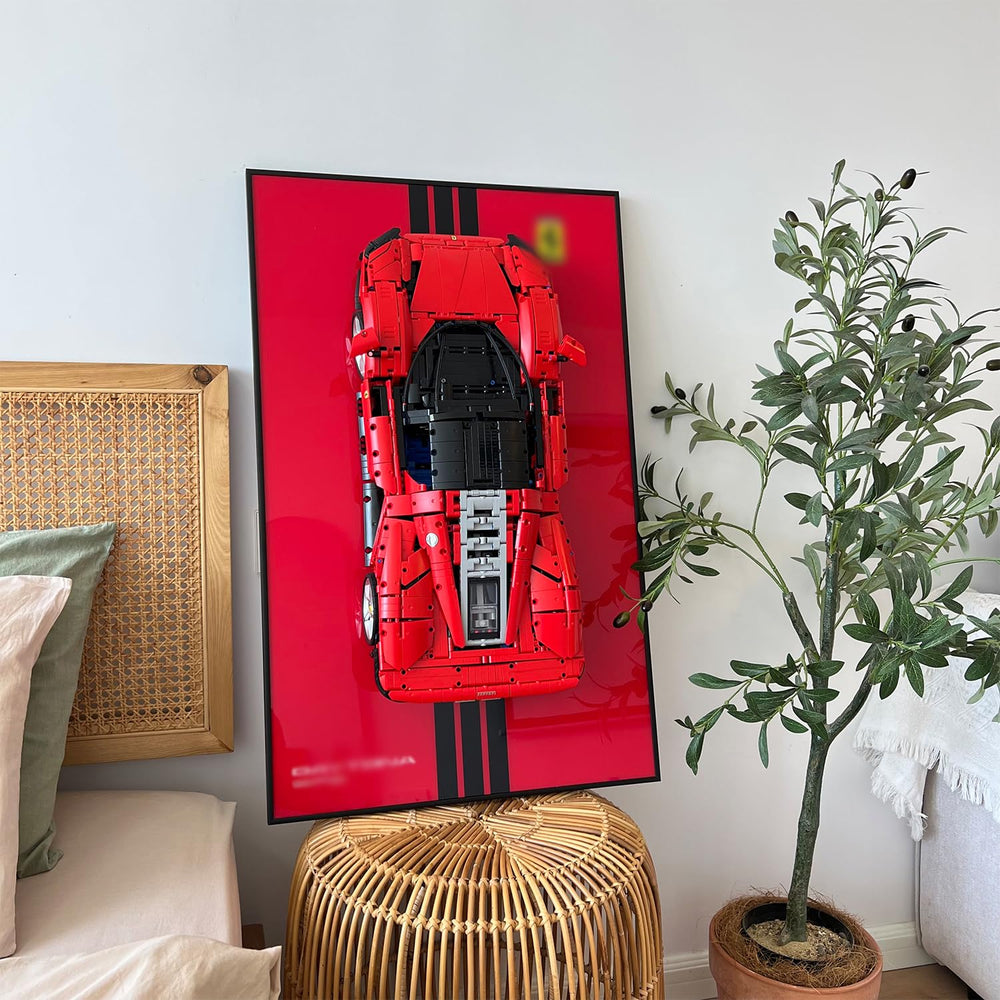 iLuane display wallboard frame highlights your model car collection as stylish wall art