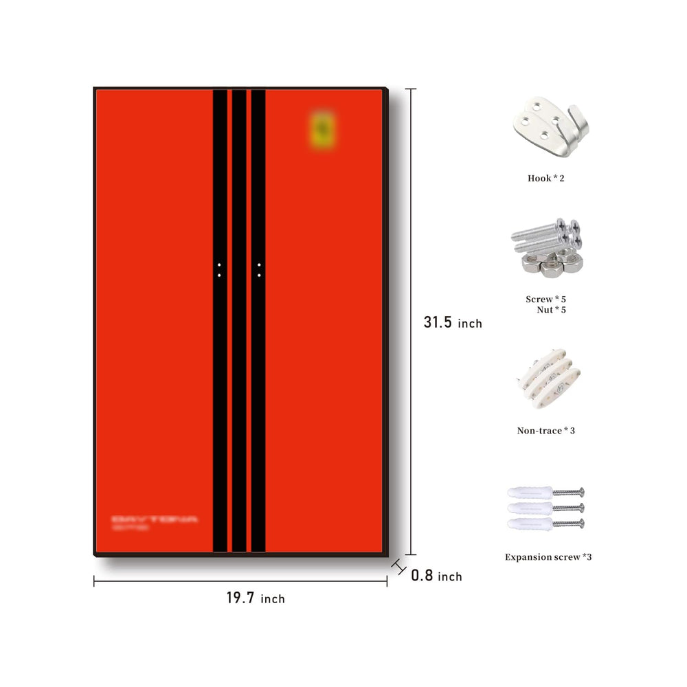iLuane installed wallboard on wall demonstrates a compact display solution