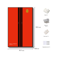 iLuane installed wallboard on wall demonstrates a compact display solution