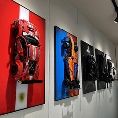 iLuane display wallboard aluminum frame provides sturdy support and sleek look