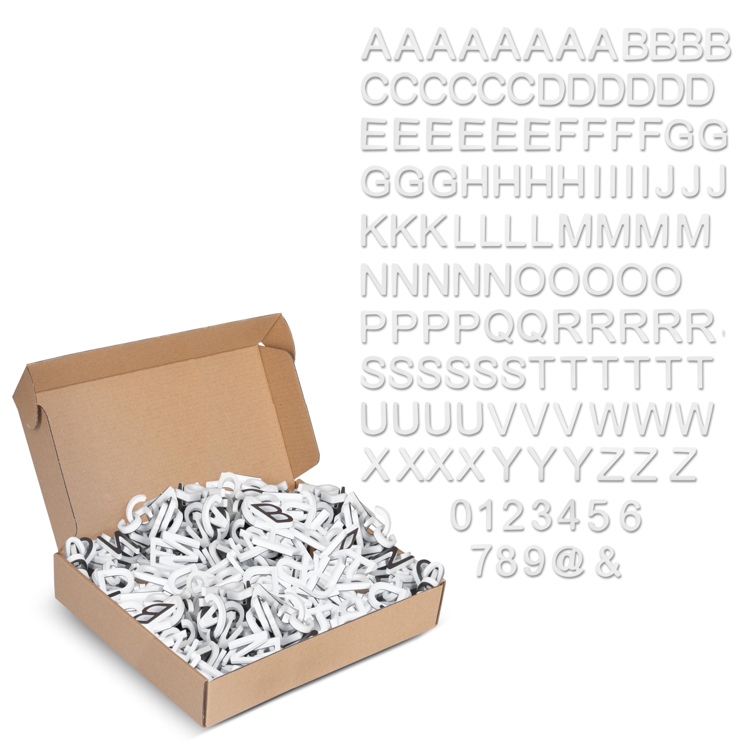 Ilyapa 334-piece alphabet magnets on surface for hands-on learning