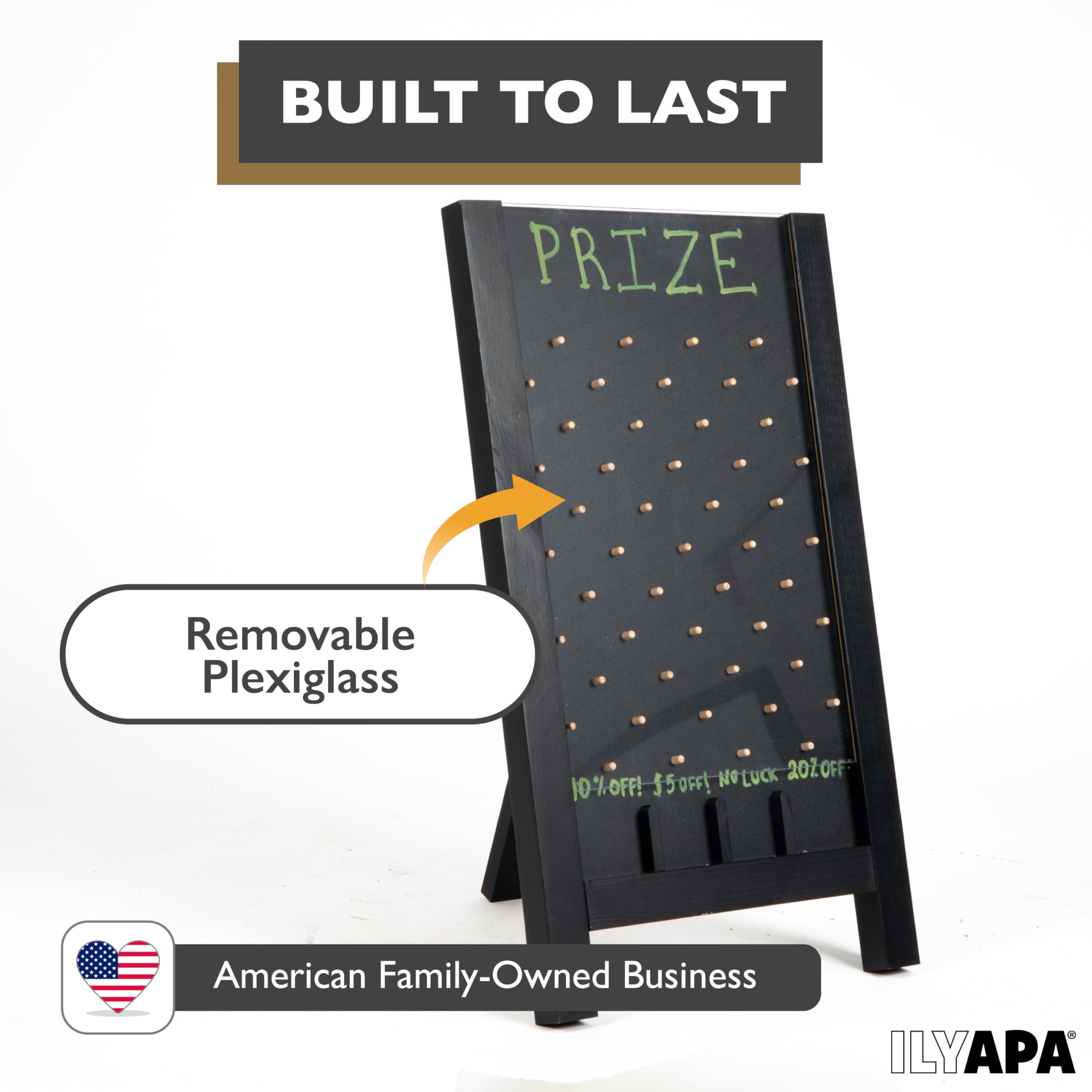 Ilyapa board large sign 14x24 creates high visibility and foot traffic.