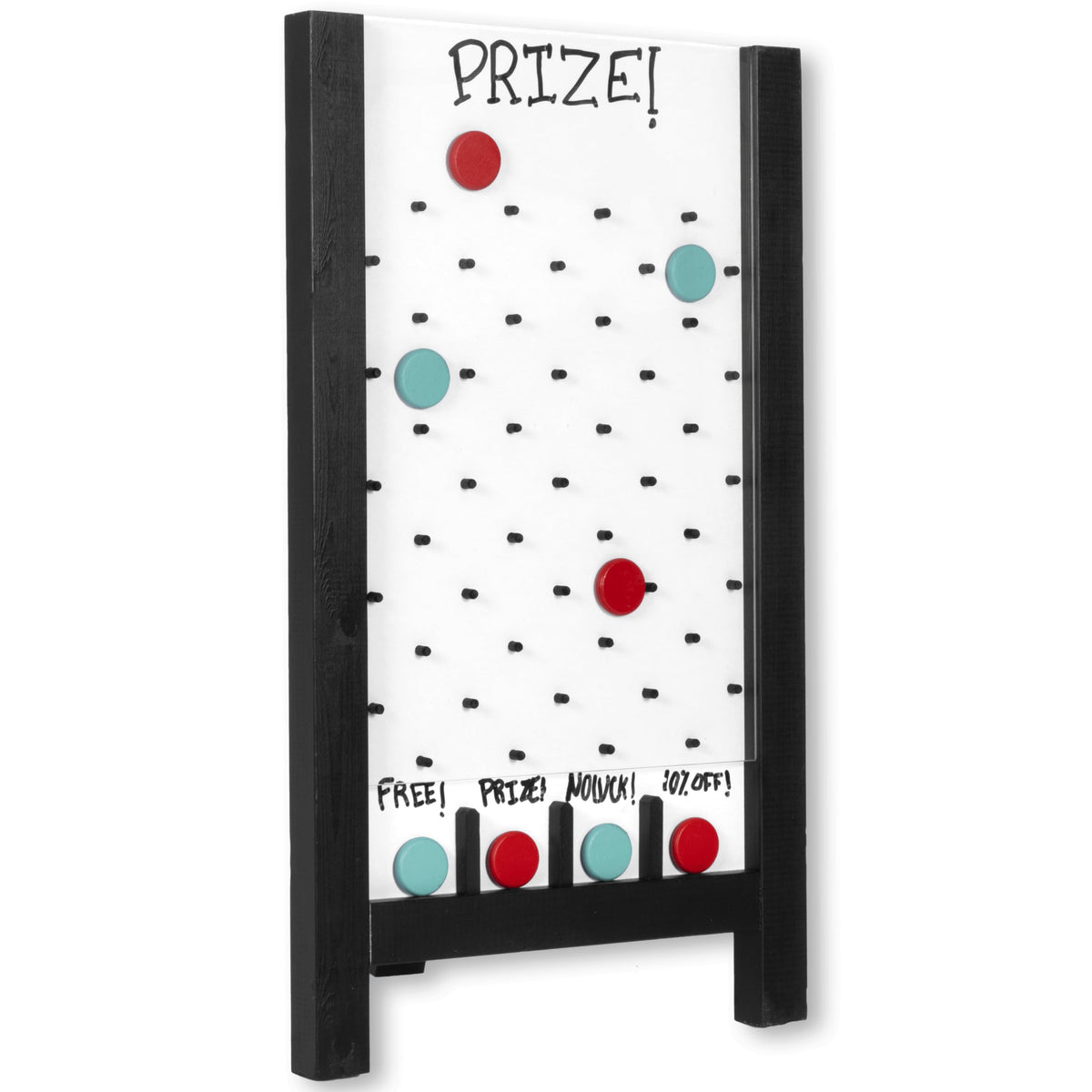 Ilyapa prize drop board on display to attract crowds at events.