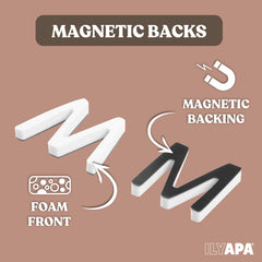 Ilyapa uppercase-lowercase magnets cover big and small letters