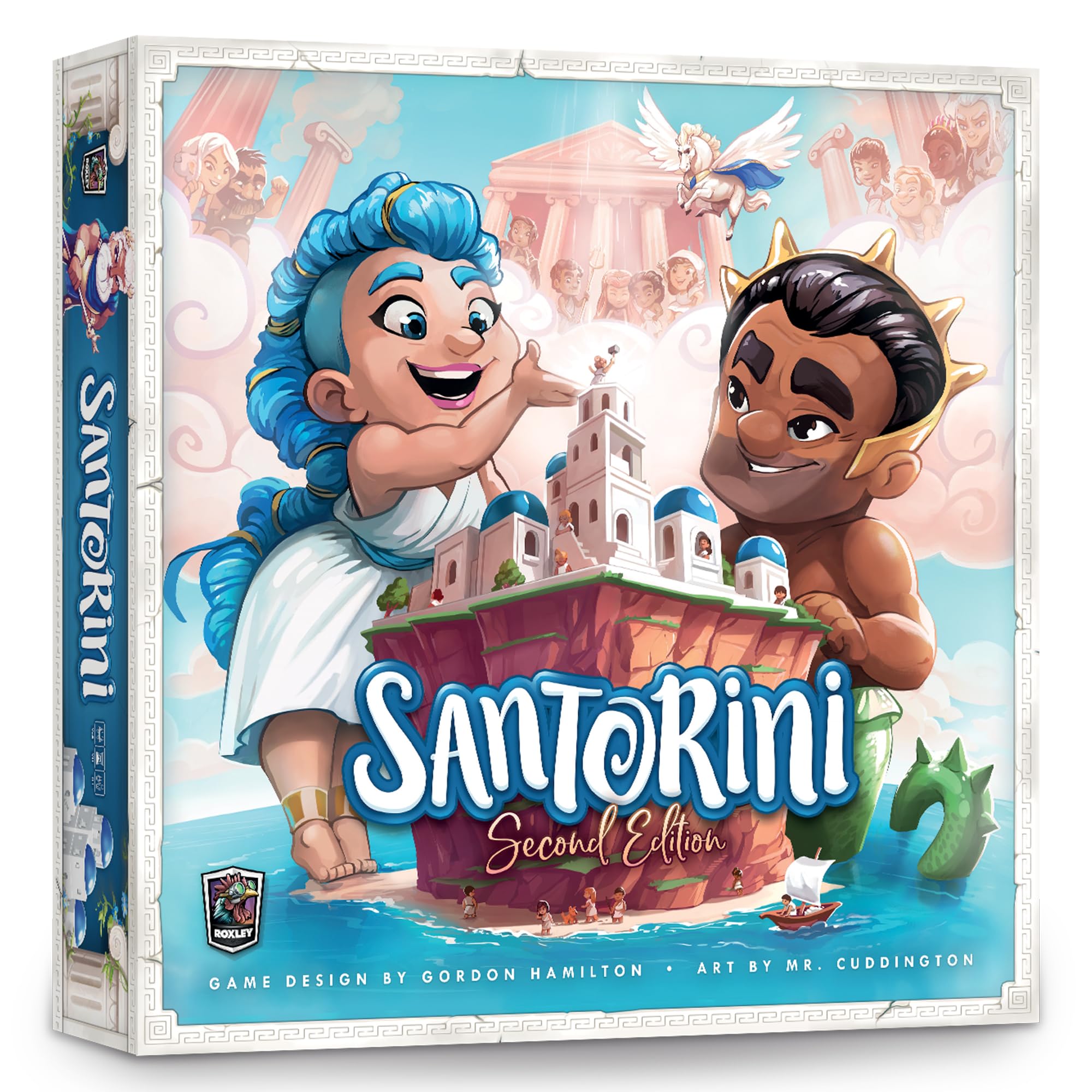 Santorini: Second Edition – Roxley Games | Accessible Strategy Game for Ages 8+, About 20 Minutes