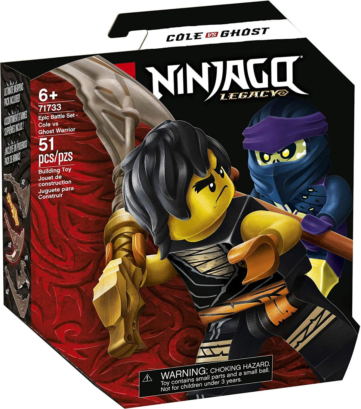 LEGO NINJAGO Epic Battle marketplace scene for imaginative battles