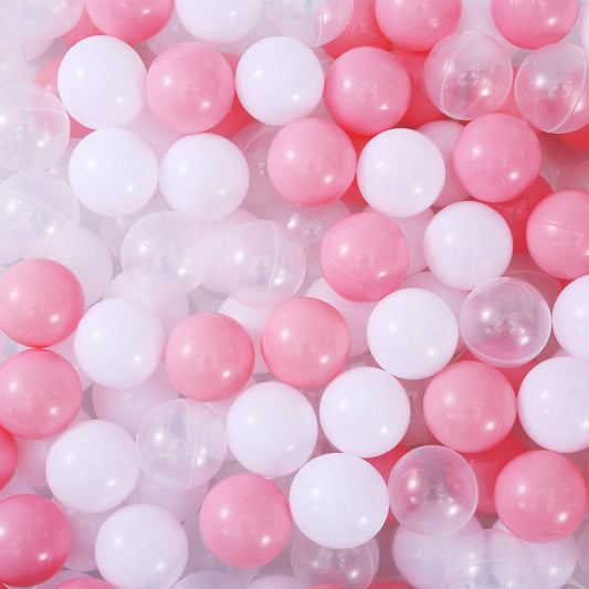 Thenese Pink Ball Pit Balls 100pcs | BPA-Free Soft Plastic Ball Pit Toys for Toddlers