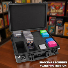 CASEMATIX Graded Card Case Pro Edition foam slots keep slabs organized and protected