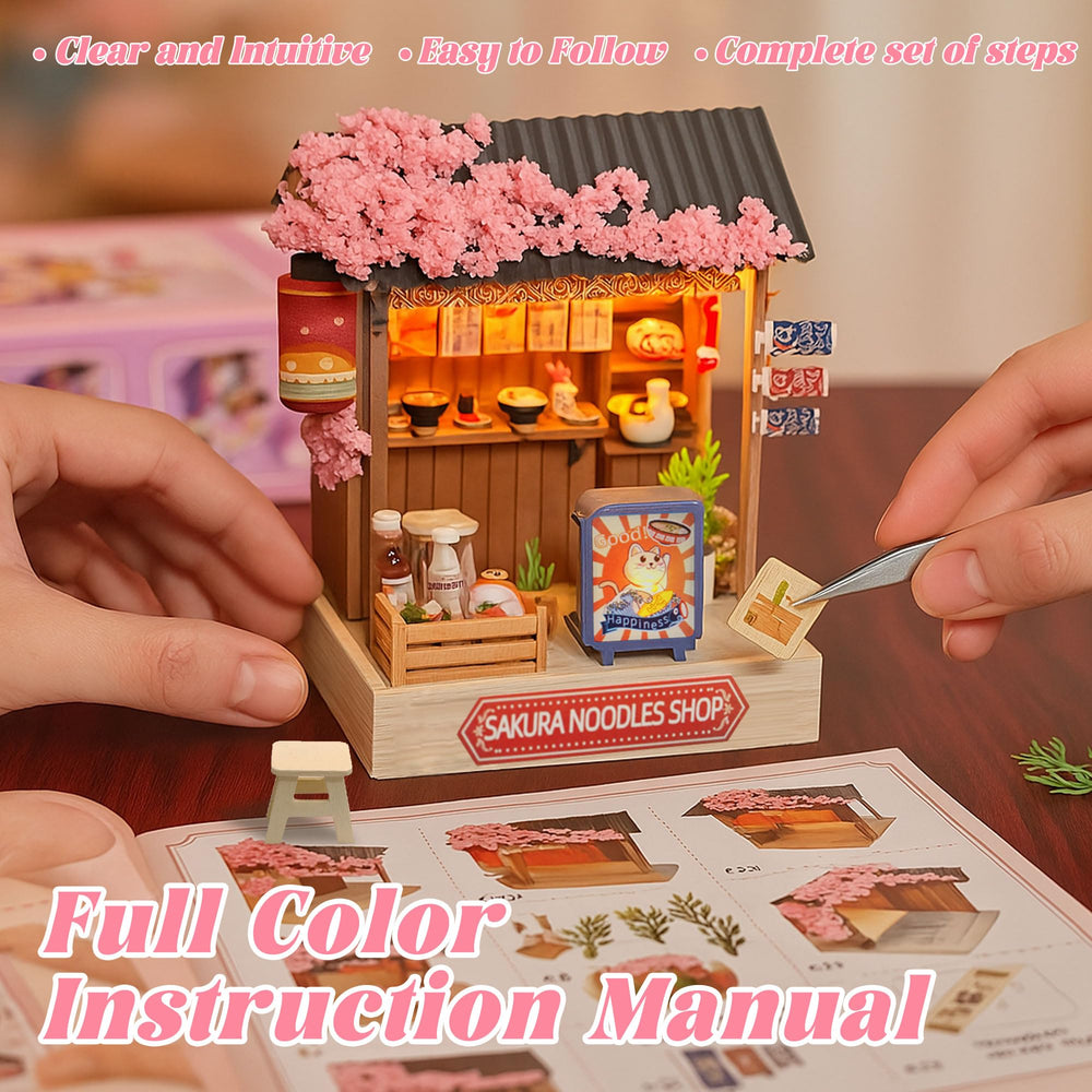 Flever dollhouse kitchen scene with fabric details and printed accents.