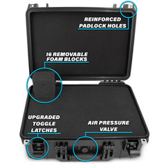 CASEMATIX Graded Case exterior measures 18x14 inches for portable storage