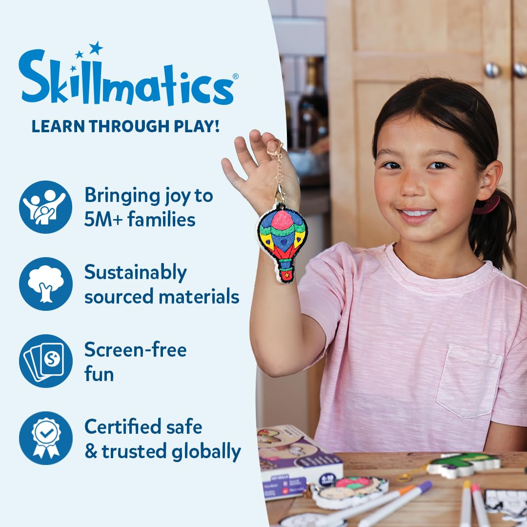 Skillmatics Poke-in Art: Underwater Animals - Mess-Free DIY Kit for Kids (Ages 4-9)