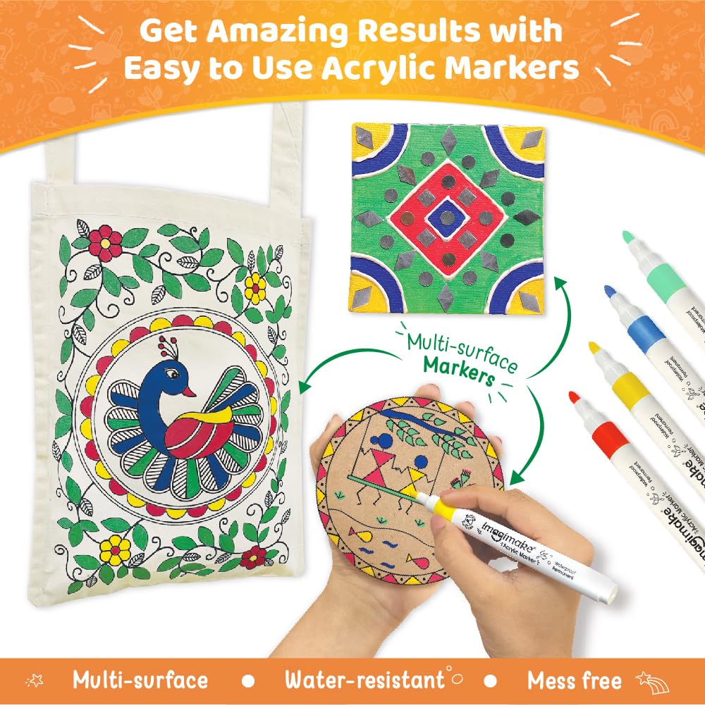 Imagimake Bagru block printing stamps for traditional patterns