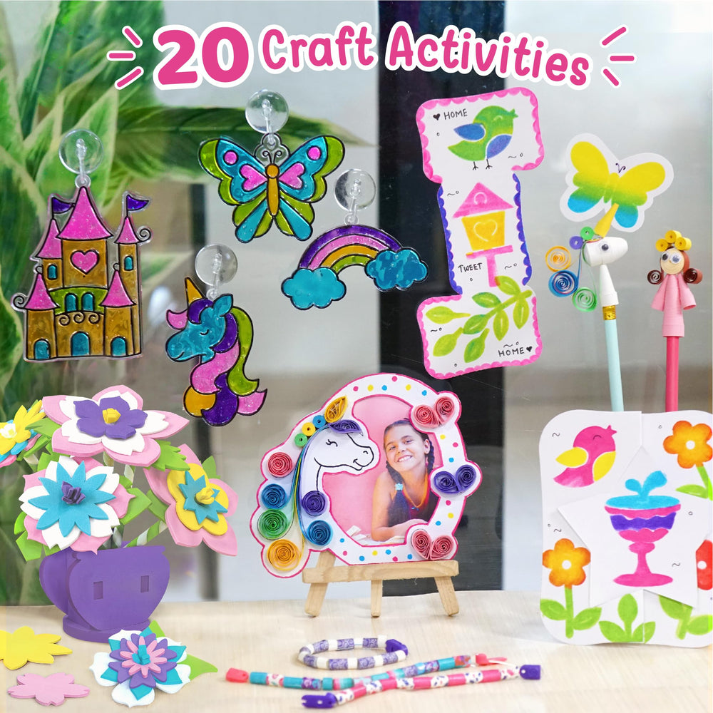 Imagimake Fabulous Craft Kit: stained glass kit creates colorful, light-catching art projects.