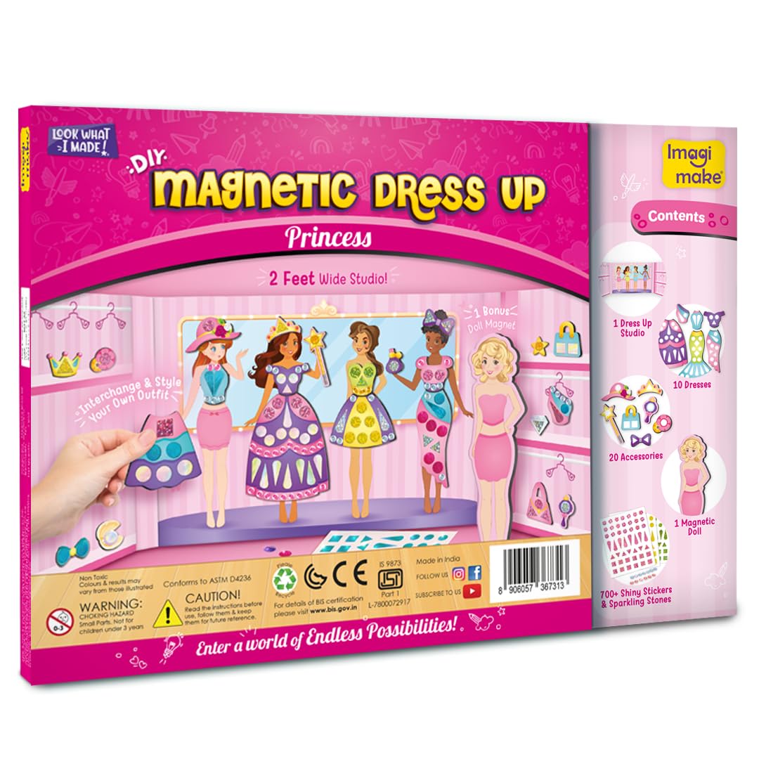 Imagimake set promotes family bonding through cooperative dress-up and storytelling.