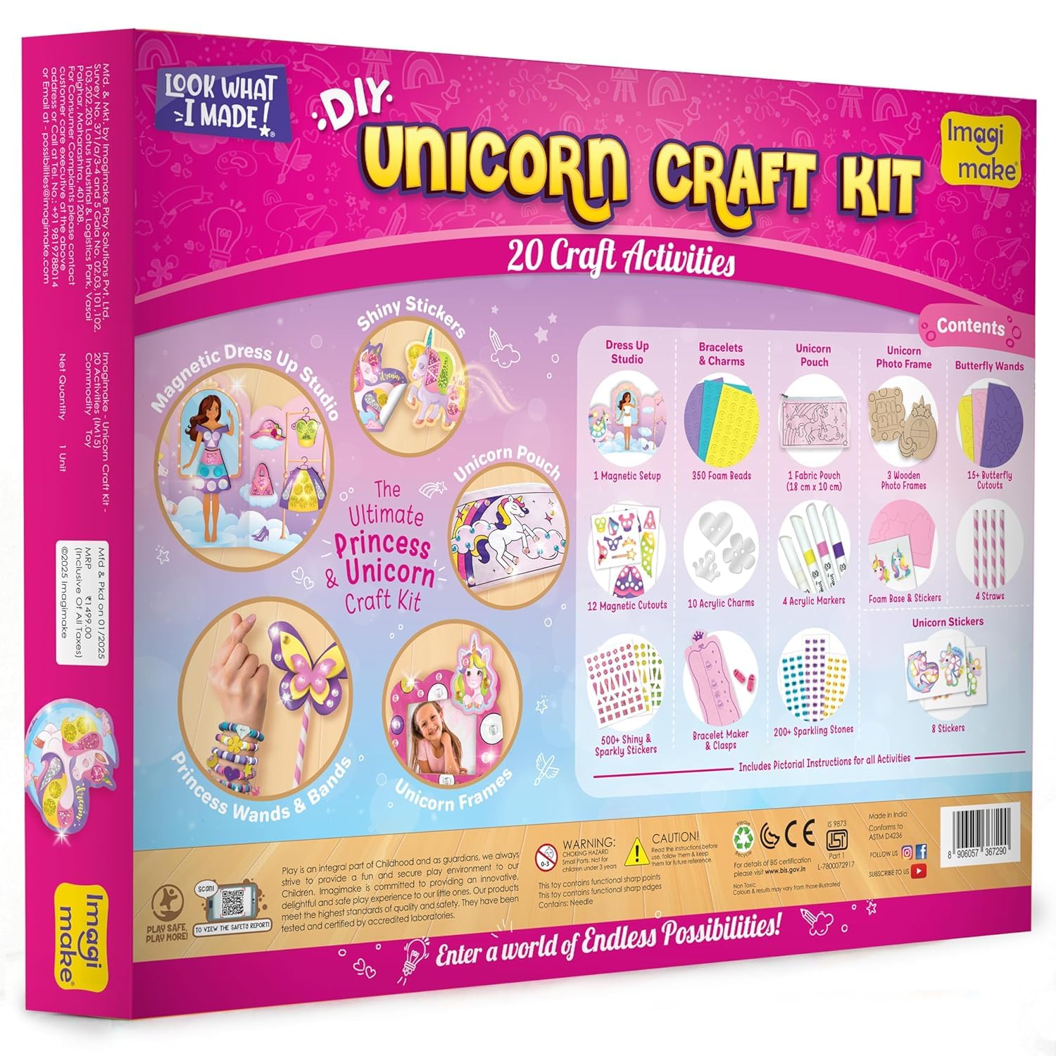 Imagimake magic wand and photo frames inspire imaginative storytelling crafts.