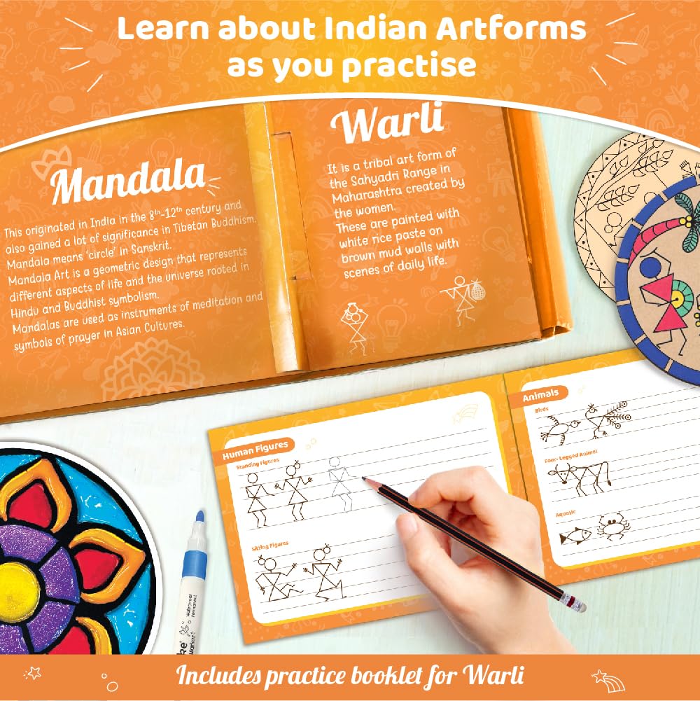 Imagimake Mandala stickers enabling quick creative sessions