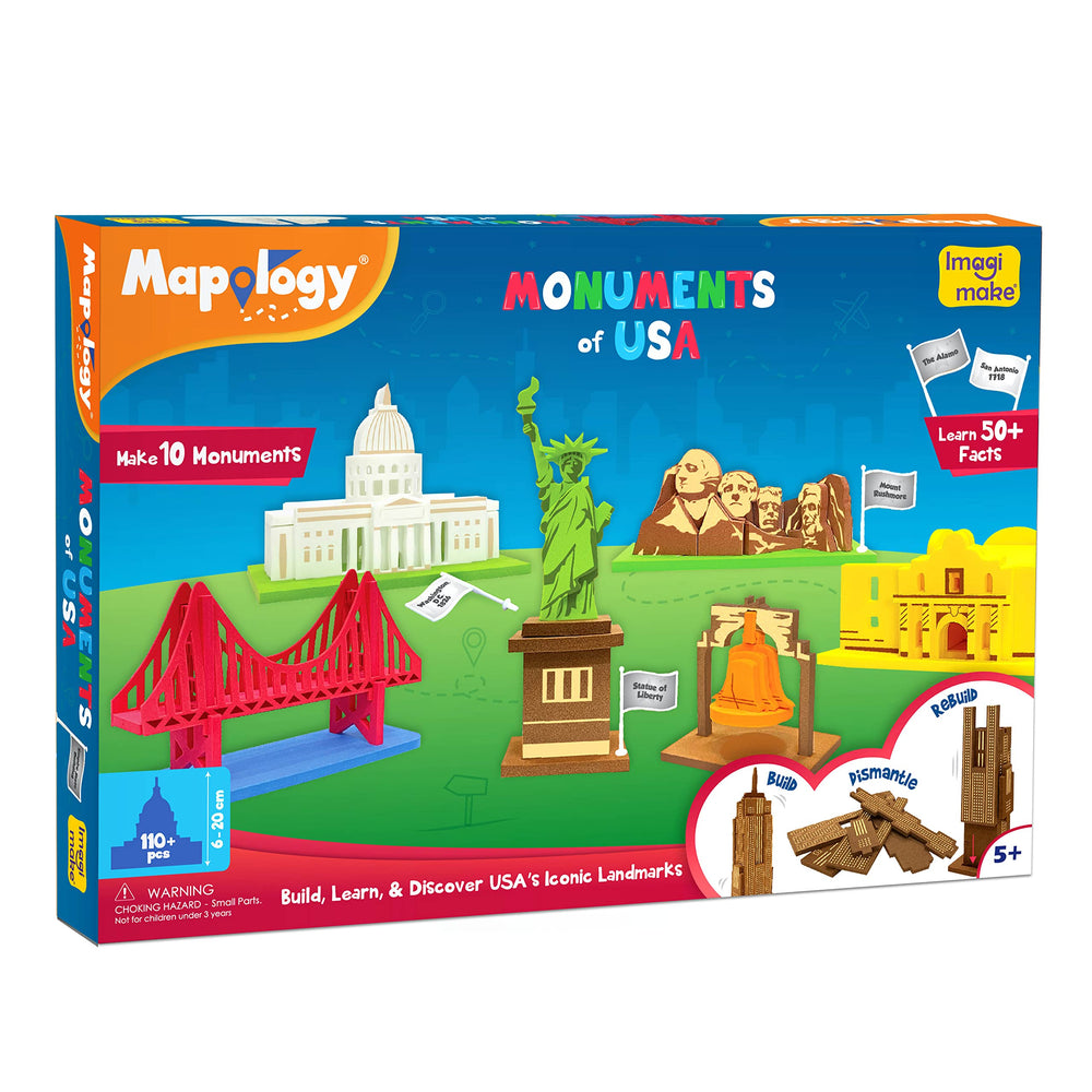 Imagimake Mapology Capitol Building puzzle strengthens spatial skills and civic landmark knowledge.