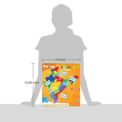 Imagimake Mapology India learning set shown with kids during a geography activity.