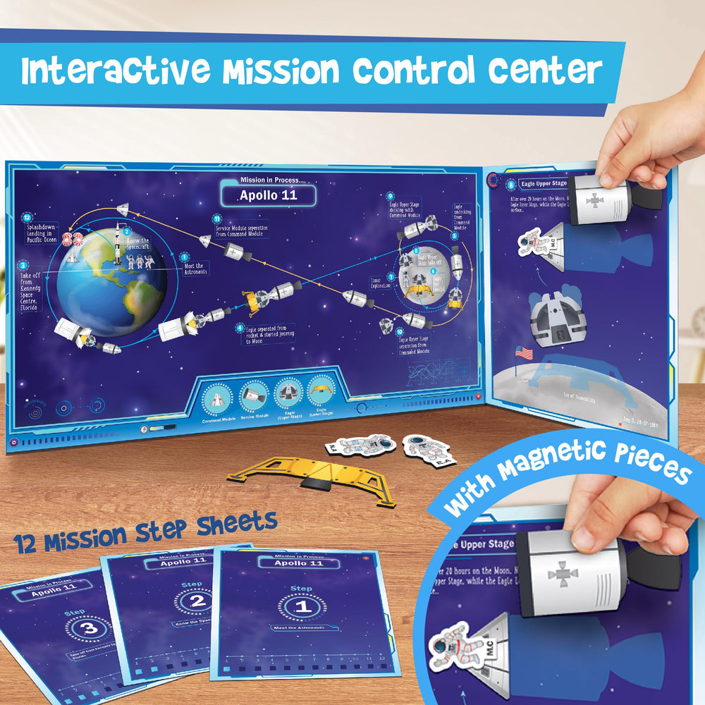 Imagimake Mapology lunar landing diorama for display-worthy scenes