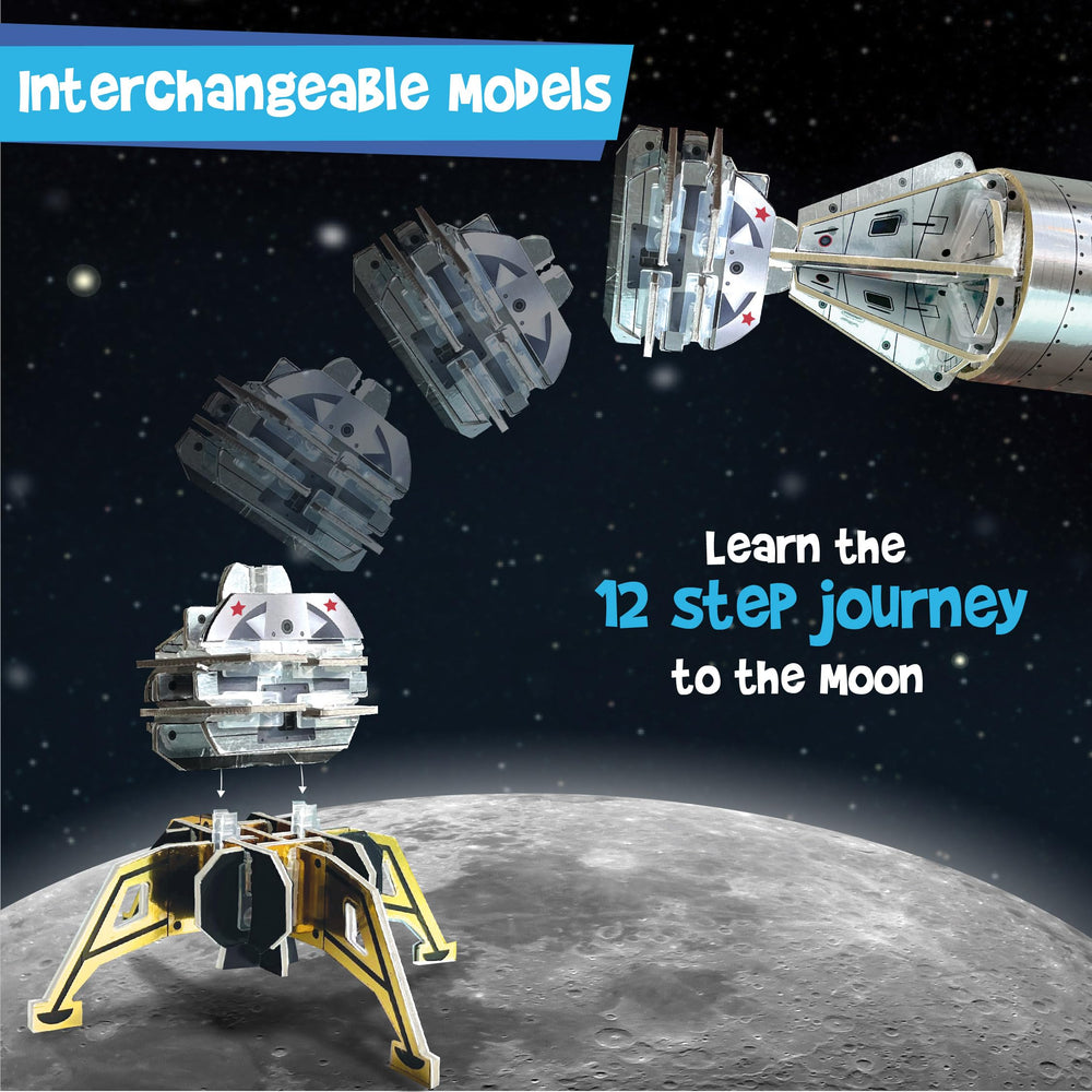 Imagimake Mapology magnetic astronaut pieces enable easy placement