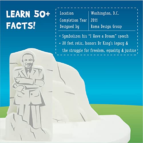 Imagimake Mapology MLK Memorial puzzle promotes empathy and critical thinking during building.