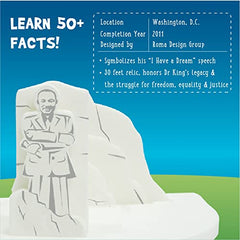 Imagimake Mapology MLK Memorial puzzle promotes empathy and critical thinking during building.