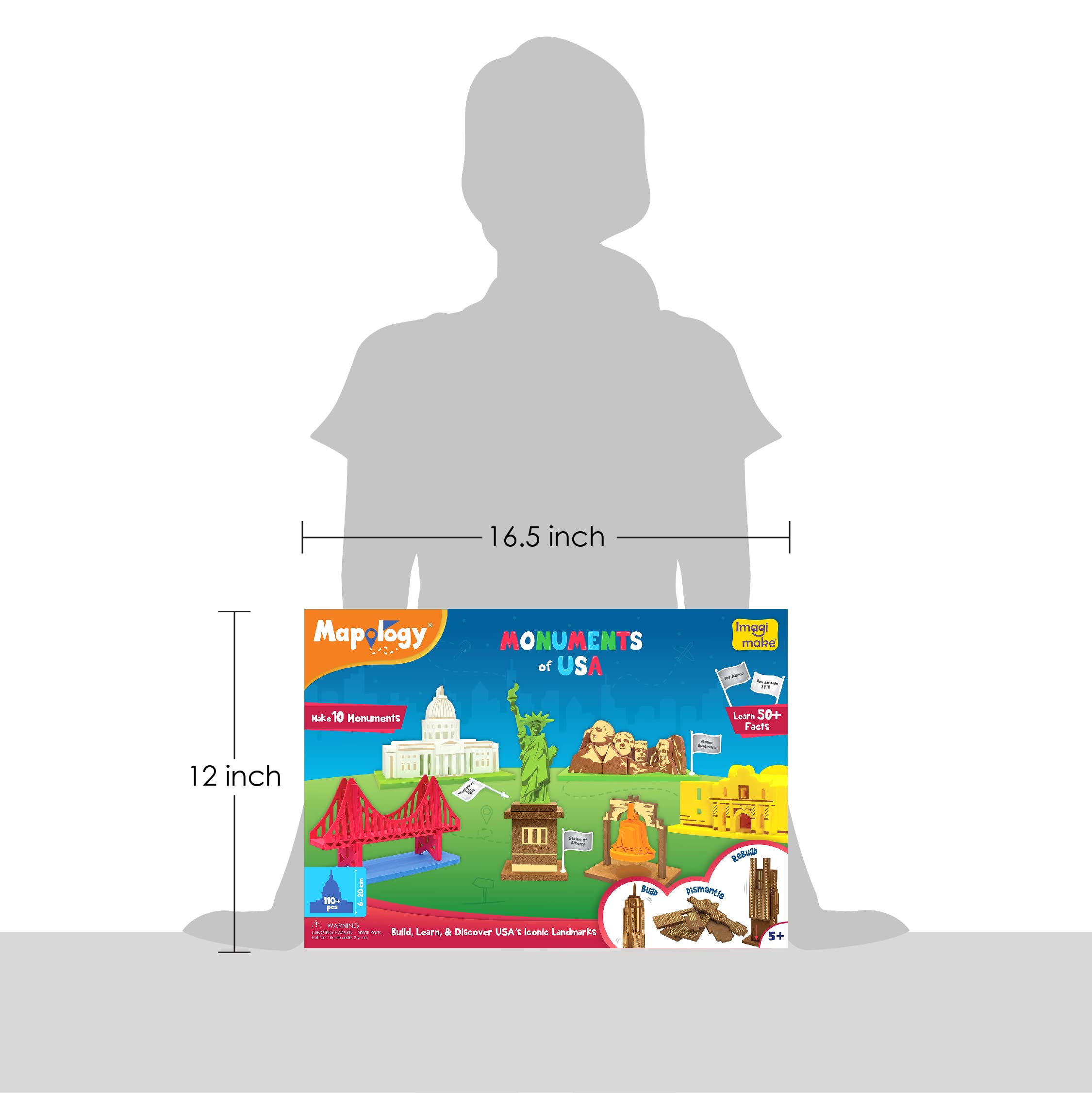 Imagimake Mapology Patriotic Monuments puzzle set inspires curiosity about U.S. icons.