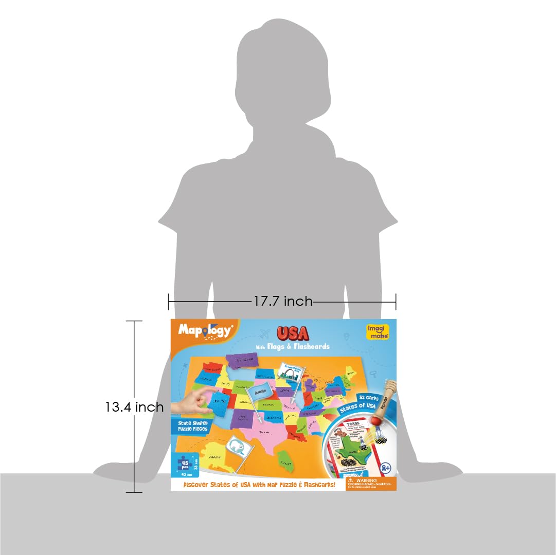 Imagimake Mapology travel box keeps everything organized for learning on the go