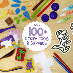 Imagimake papercraft 3D models being assembled by a child