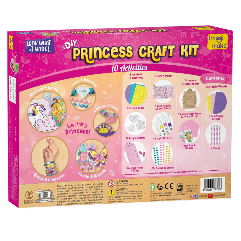 Imagimake Princess Craft Kit foam-beads for colorful beadwork