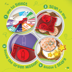 Imagimake Rescue Quest discovery lens reveals hidden green tasks for learning