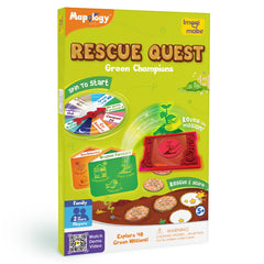 Imagimake Rescue Quest spinner guiding eco missions for family play