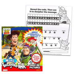 Imagine Ink Disney Cars coloring book cover with magic ink reveals for mess-free car adventures.