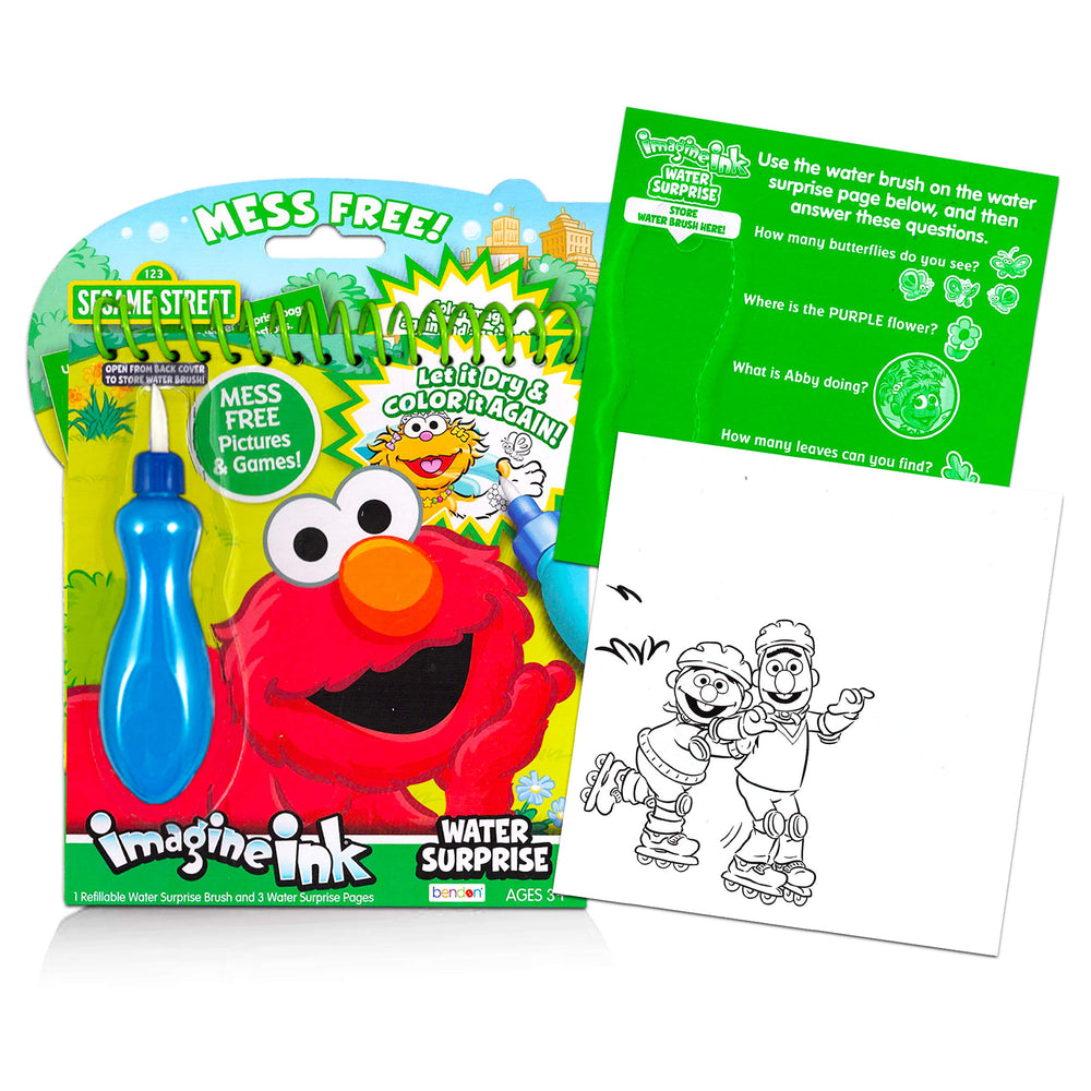 Imagine Ink Sesame Street Elmo water paint book fosters imaginative play
