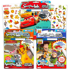 Imagine Ink Toy Story coloring book cover with magic reveals for mess-free play.