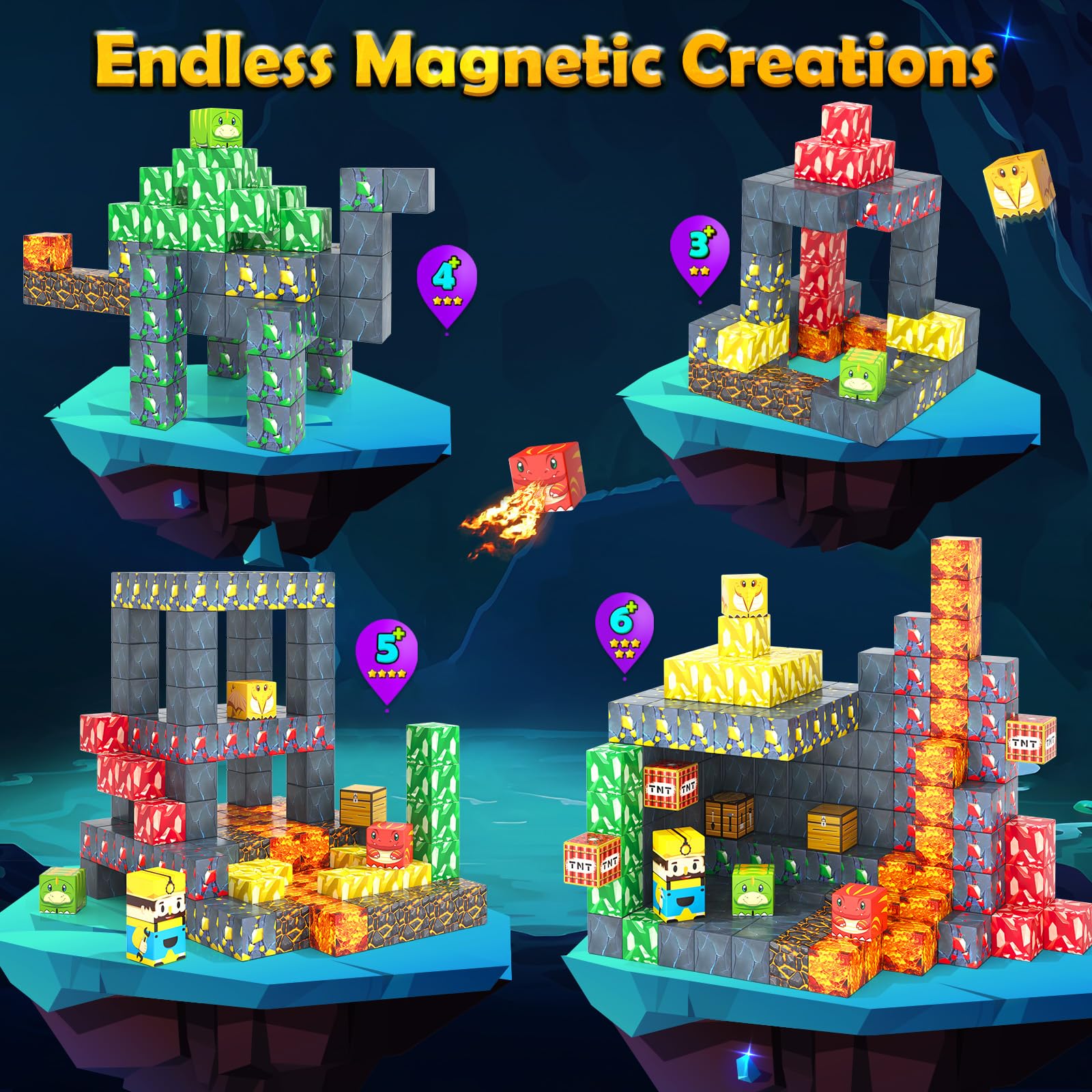 Imagiomo blocks pair with tiles for expanded build options and stability.