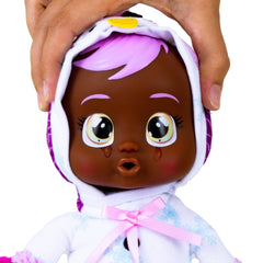 Holly tears feature after water is added enhances interactive pretend nurture.