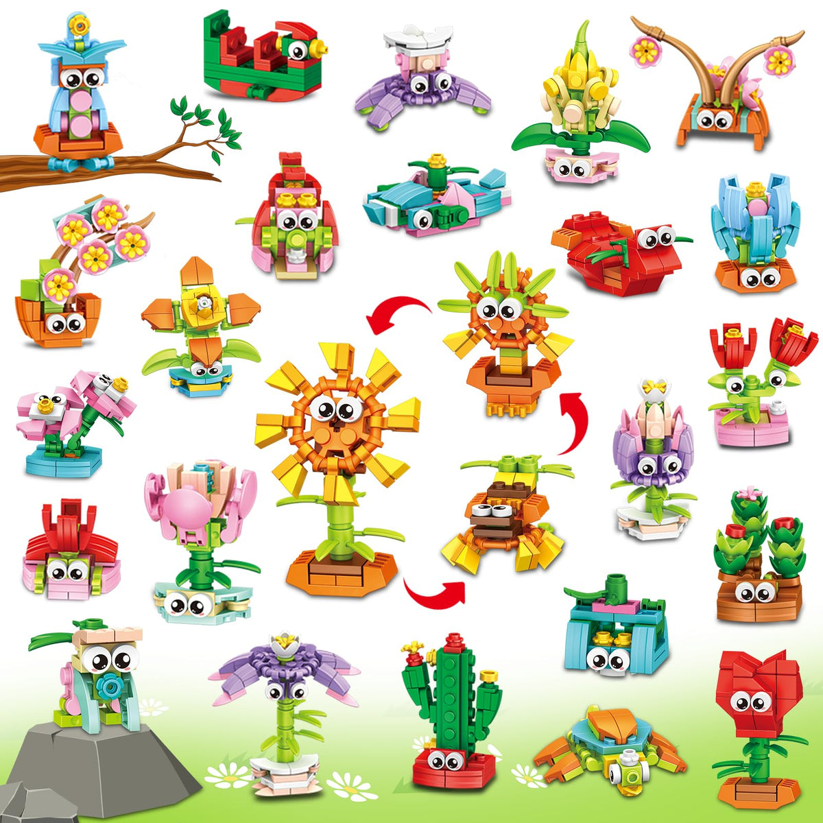 IMCUAMK 36-pack valentines blocks in bright colors for classroom gifting and play