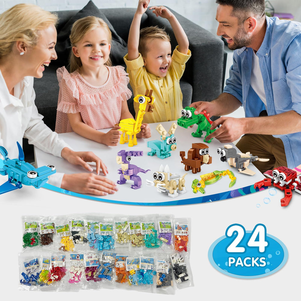 IMCUAMK collection of 72 animal figures for imaginative play and storytelling